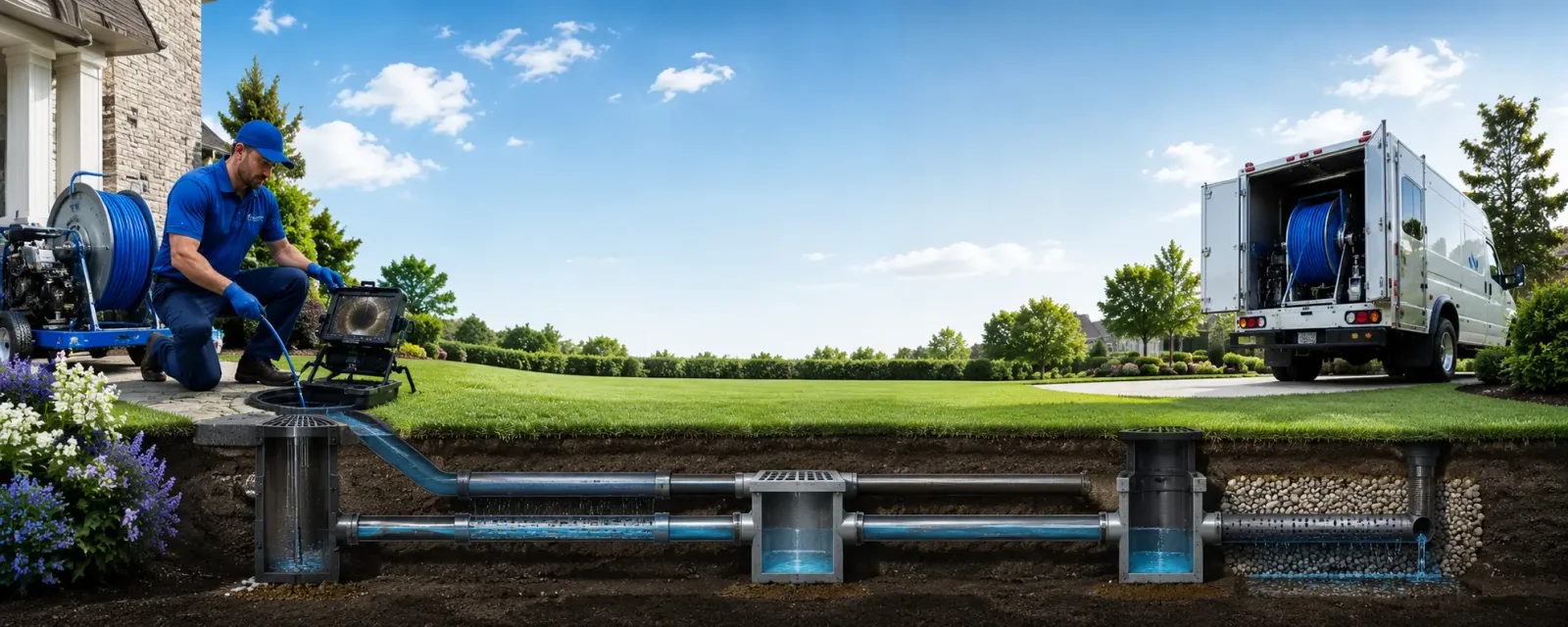 Outdoor drain cleaning information for Glenview, IL